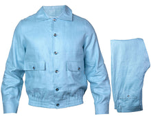 Load image into Gallery viewer, Prestige Linen Jacket/Pants Set # LNG6300 Blue
