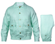 Prestige Linen Jacket/Pants Set # LNG6300 Mint