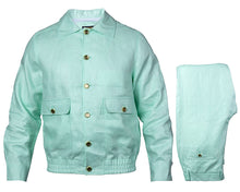 Load image into Gallery viewer, Prestige Linen Jacket/Pants Set # LNG6300 Mint
