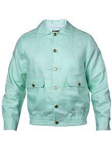 Load image into Gallery viewer, Prestige Linen Jacket/Pants Set # LNG6300 Mint
