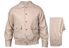 Load image into Gallery viewer, Prestige Linen Jacket/Pants Set # LNG6300 Oatmeal
