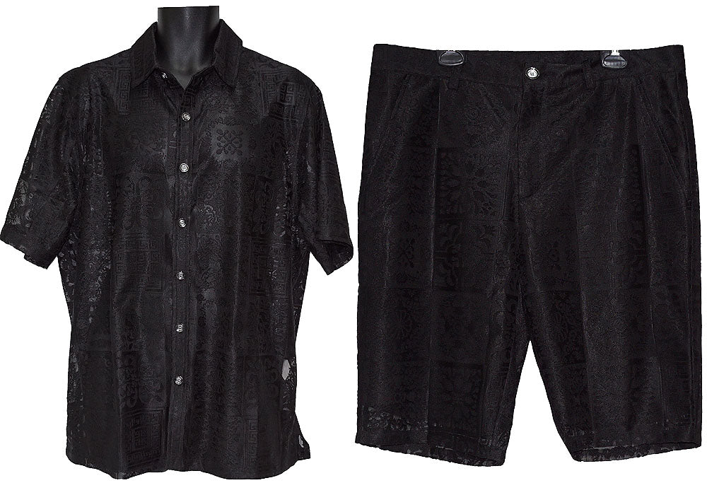Prestige Shirt/Shorts Set # LSS500 Black