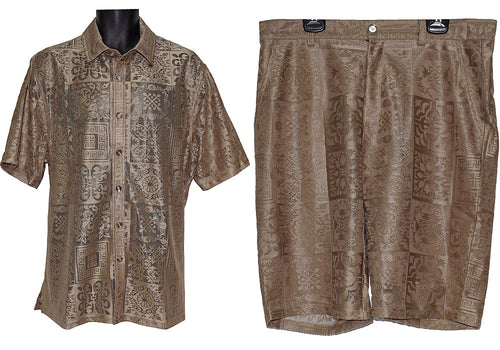 Prestige Shirt/Shorts Set # LSS500 Taupe