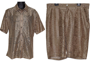Prestige Shirt/Shorts Set # LSS500 Taupe