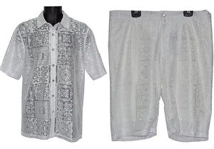 Prestige Shirt/Shorts Set # LSS500 White
