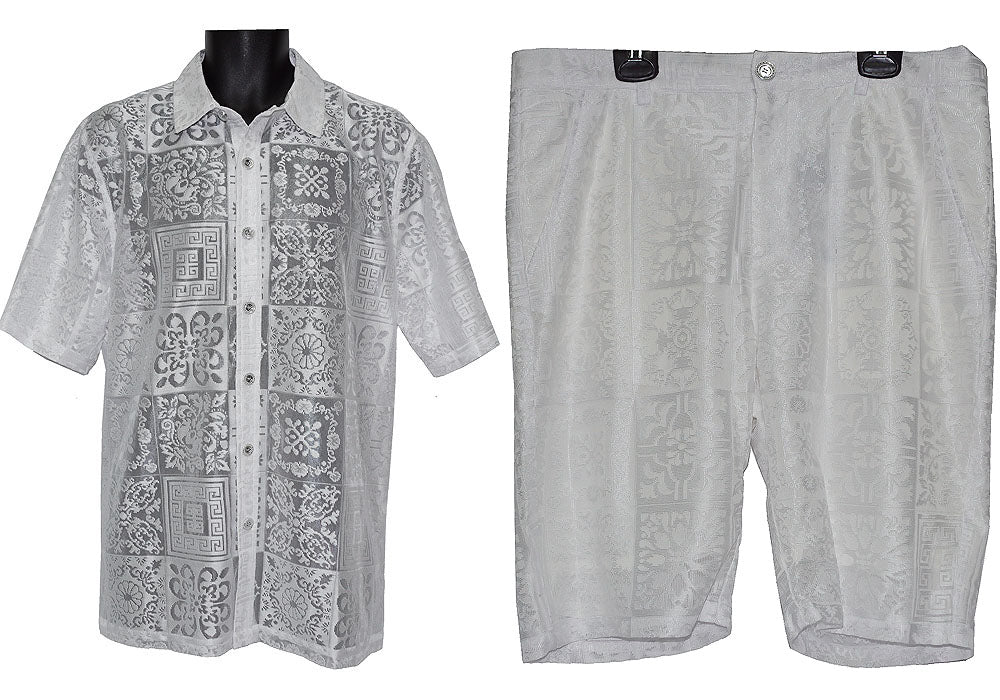 Prestige Shirt/Shorts Set # LSS500 White