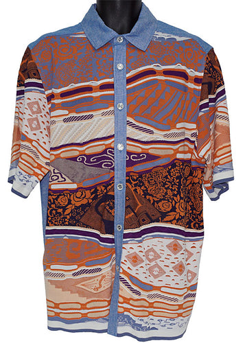 Prestige Linen Shirt/Pants Set # LUX512 Blue