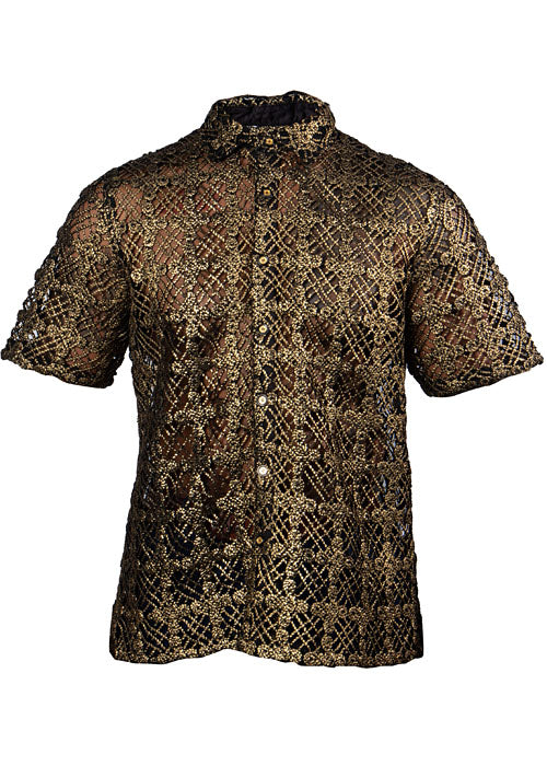 Prestige Shirt # Lace630 Black/Gold