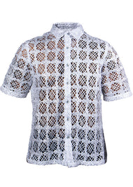 Prestige Shirt # Lace630 White/Silver