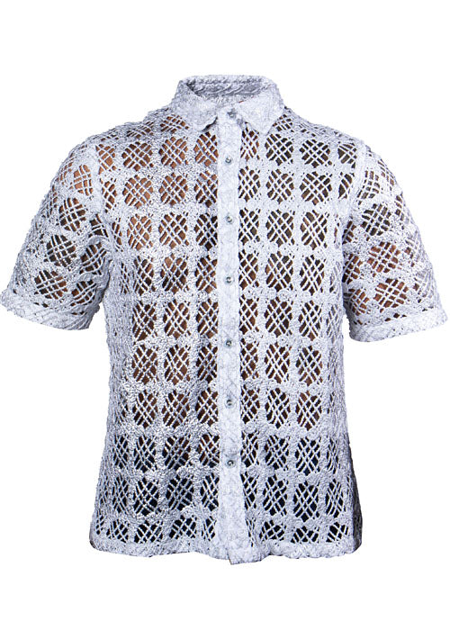 Prestige Shirt # Lace630 White/Silver