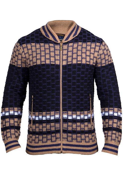 Prestige Sweater/Jacket # PD375 Khaki Combo