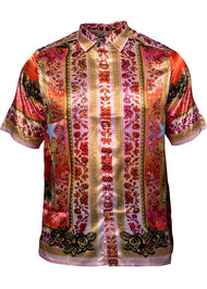Prestige Satin Shirt # PR323 Peach