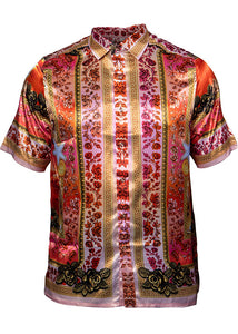 Prestige Satin Shirt # PR323 Peach