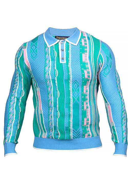 Prestige Polo Sweater # SW670 Blue