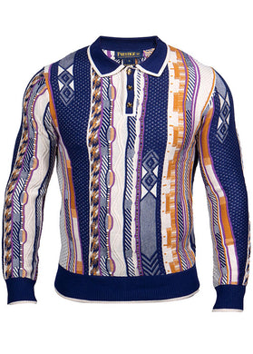 Prestige Polo Sweater # SW670 Navy