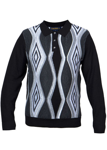 Prestige Polo Sweater # SW677 Black