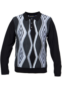 Prestige Polo Sweater # SW677 Black