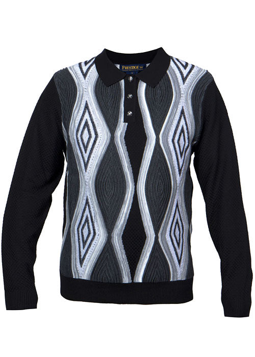 Prestige Polo Sweater # SW677 Black