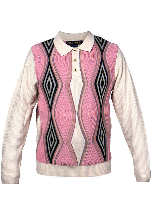Prestige Polo Sweater # SW677 Cream