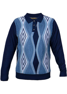 Prestige Polo Sweater # SW677 Navy