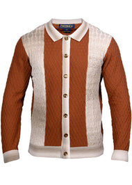 Prestige Button-Down Sweater # SW687 Mocha
