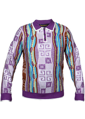 Prestige Polo Sweater # SW689 Purple