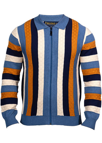 Prestige Zipper Sweater/Jacket # SW693 Denim
