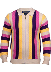 Prestige Zipper Sweater/Jacket # SW693 Stone
