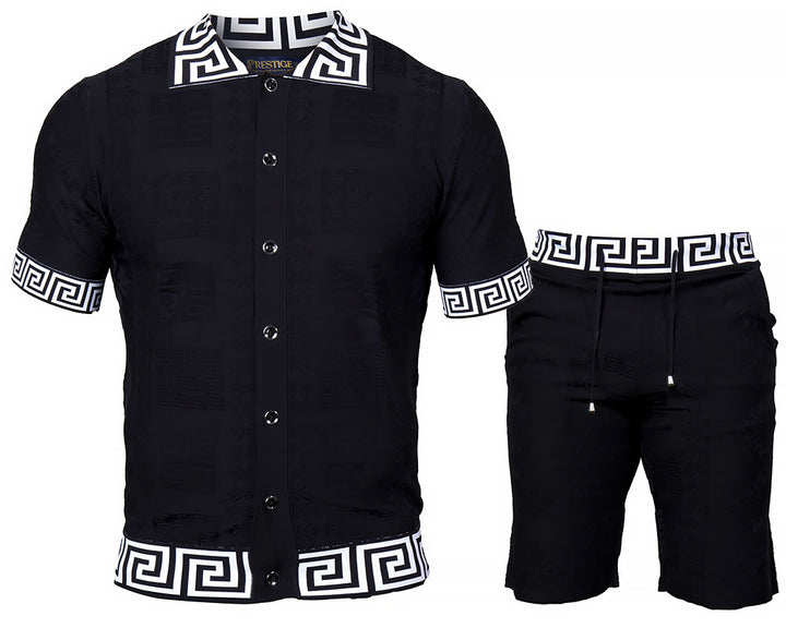 Prestige Shirt/Shorts Set # CKJ6125 Black