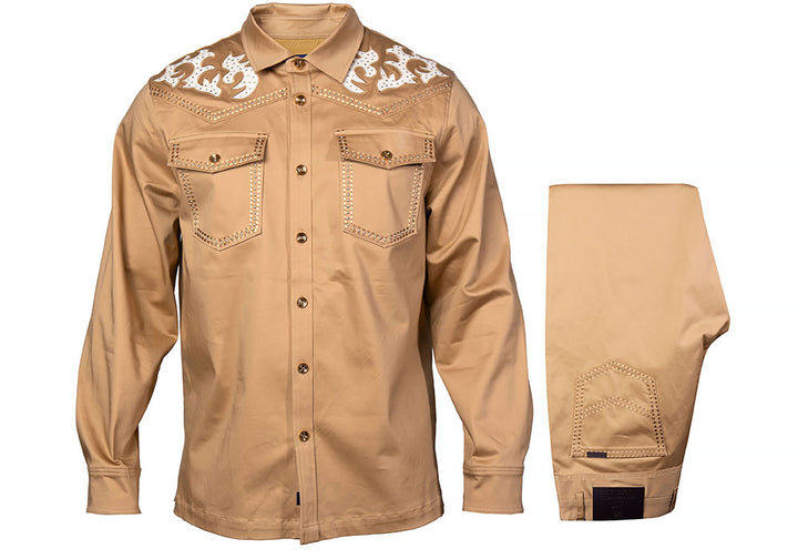Prestige Shirt/Pants Set # CSL570 Khaki