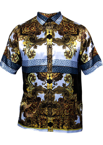 Prestige Satin Shirt # PR324 Black