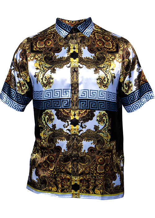 Prestige Satin Shirt # PR324 Black
