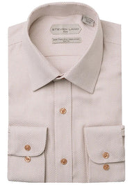 Steven Land Dress Shirt # 2500 Golden Brown