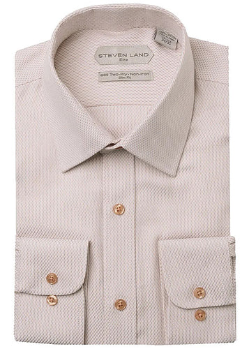 Steven Land Dress Shirt # 2500 Golden Brown