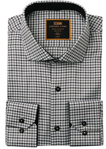 Steven Land Dress Shirt # 2508 Black/Silver
