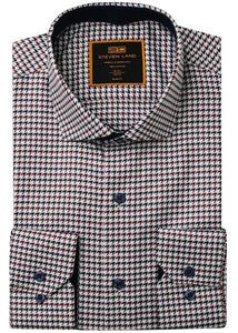 Steven Land Dress Shirt # 2508 Red/Navy