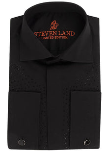 Load image into Gallery viewer, Steven Land Dress Shirt # 2400 Black
