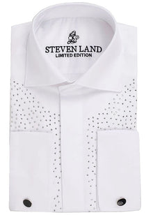 Load image into Gallery viewer, Steven Land Dress Shirt # 2400 White
