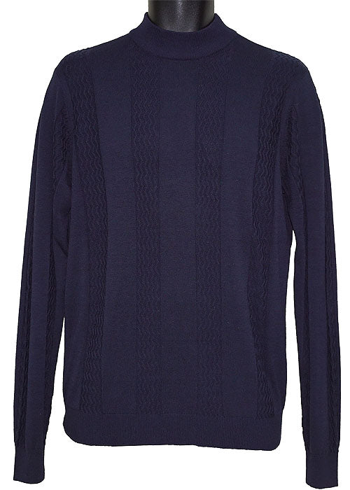 Tulliano Silk Sweater # 8532 Navy