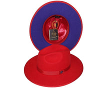Load image into Gallery viewer, Bruno Capelo Hats 'Monarch' Different Color Under Brim - Alligator World
