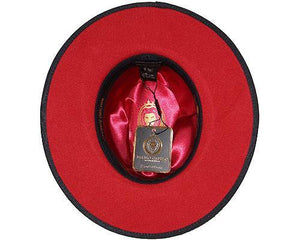 Bruno Capelo Hats 'Monarch' Red Under Brim - Alligator World