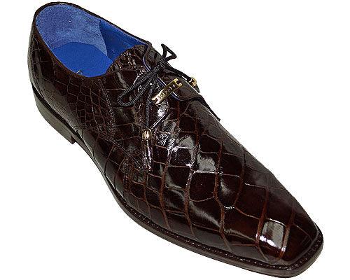 Belvedere Alligator Shoes 'Lago-L' Brown / 15