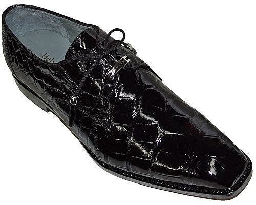 Belvedere Alligator Shoes 'Lago-L' Black / 14