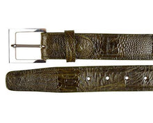 Load image into Gallery viewer, Belvedere Ostrich Leg Belt # 2000 - Alligator World (by Michele Olivieri)
