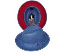 Load image into Gallery viewer, Bruno Capelo Hats 'Empire' Burgundy Under Brim - Alligator World
