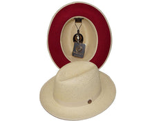 Load image into Gallery viewer, Bruno Capelo Hats &#39;Empire&#39; Burgundy Under Brim - Alligator World
