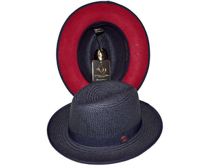 Bruno Capelo Hats 'Empire' Burgundy Under Brim