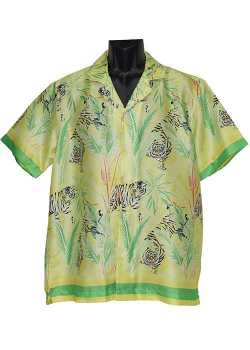 Cigar Satin Shirt # CS604 Yellow - Alligator World