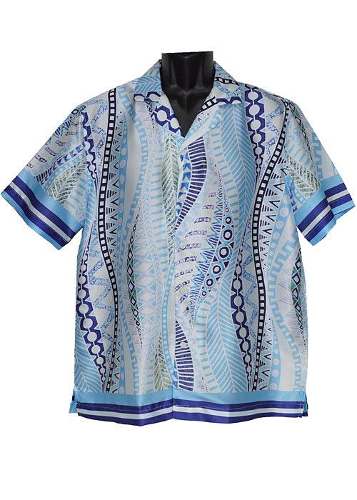 Cigar Satin Shirt # CS607 Aqua - Alligator World