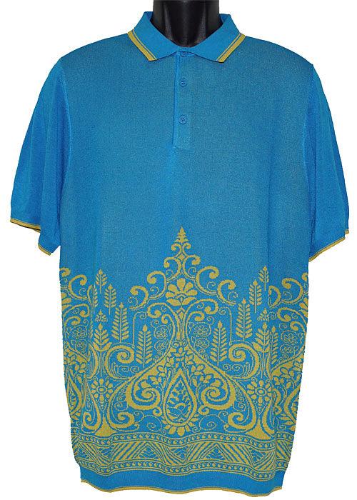 Cigar Shirt # PJ1210 Teal - Alligator World